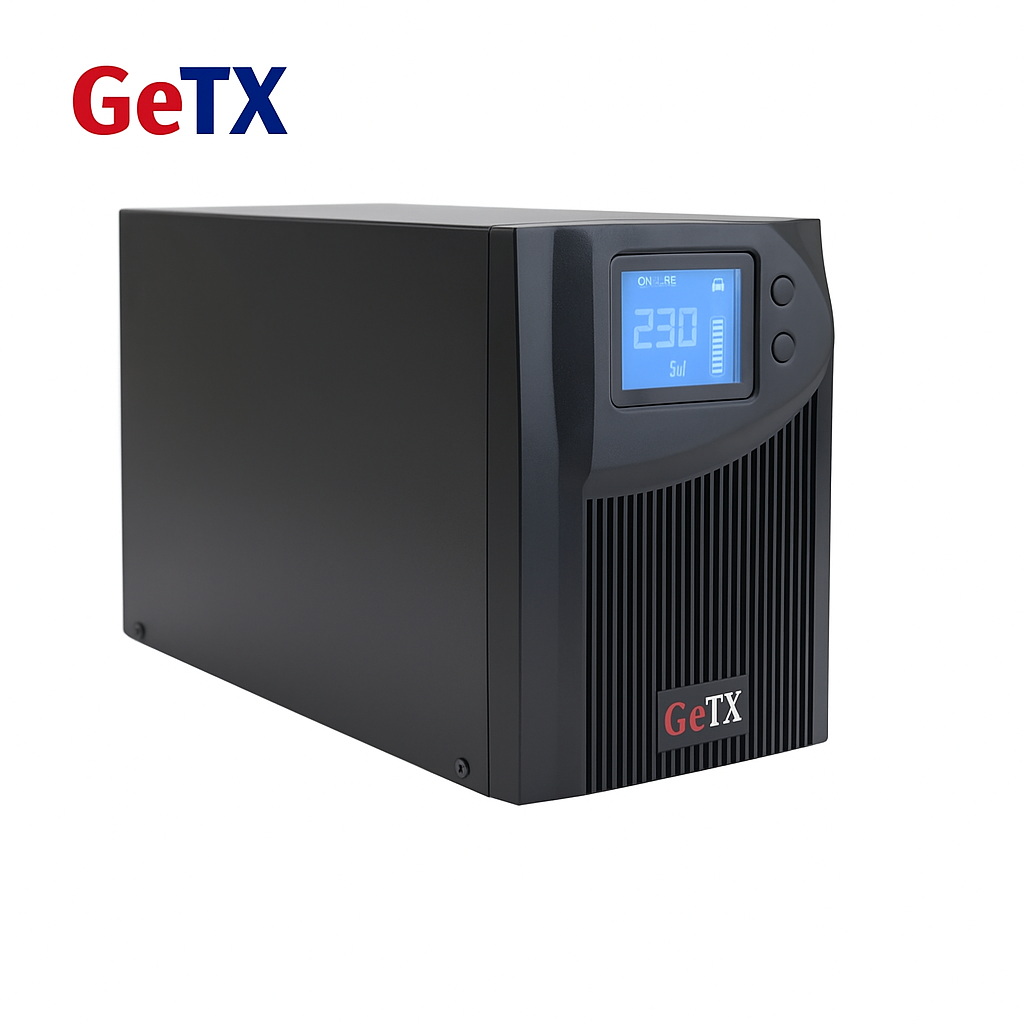 TJM UPS Getx 1000va, 1KV Online - GXK-1-1-1-CO  (LCD, Battery 12V-9A *2)