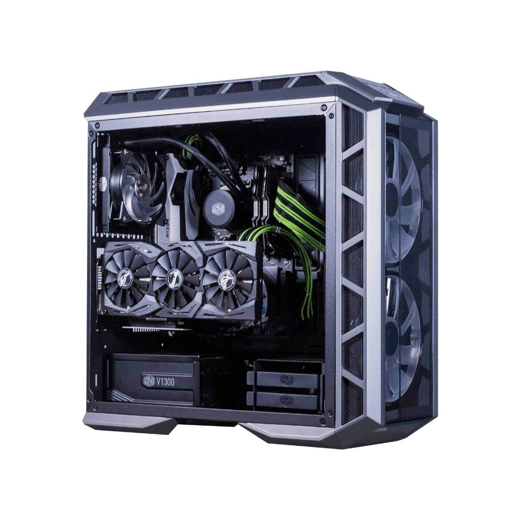TJM Soft Hard Power Supply Sleeved Cable PSU Extension Cable Kit - Green & Black