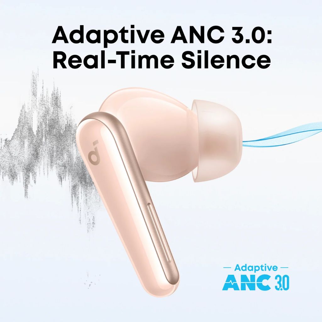 TJM Anker soundcore Liberty 5 Noise-Cancelling Earbuds - Pink
