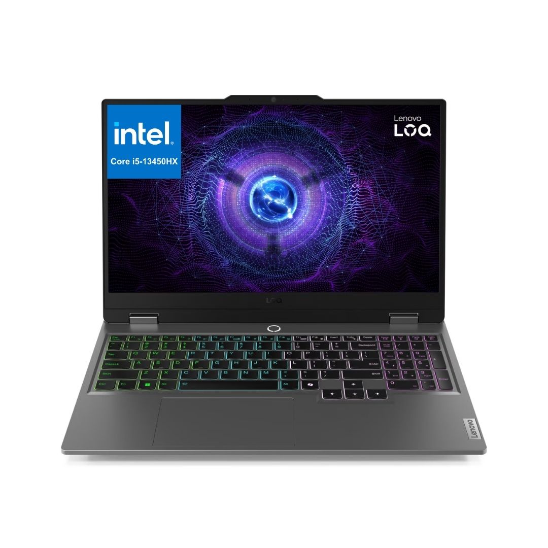 TJM Lenovo LOQ 15IRX9 - (73PS) Intel Core i5-13450HX, RAM 16GB, SSD 512GB, RTX 3050 6GB, 15.6 Inch FHD IPS 144Hz, Luna Gray