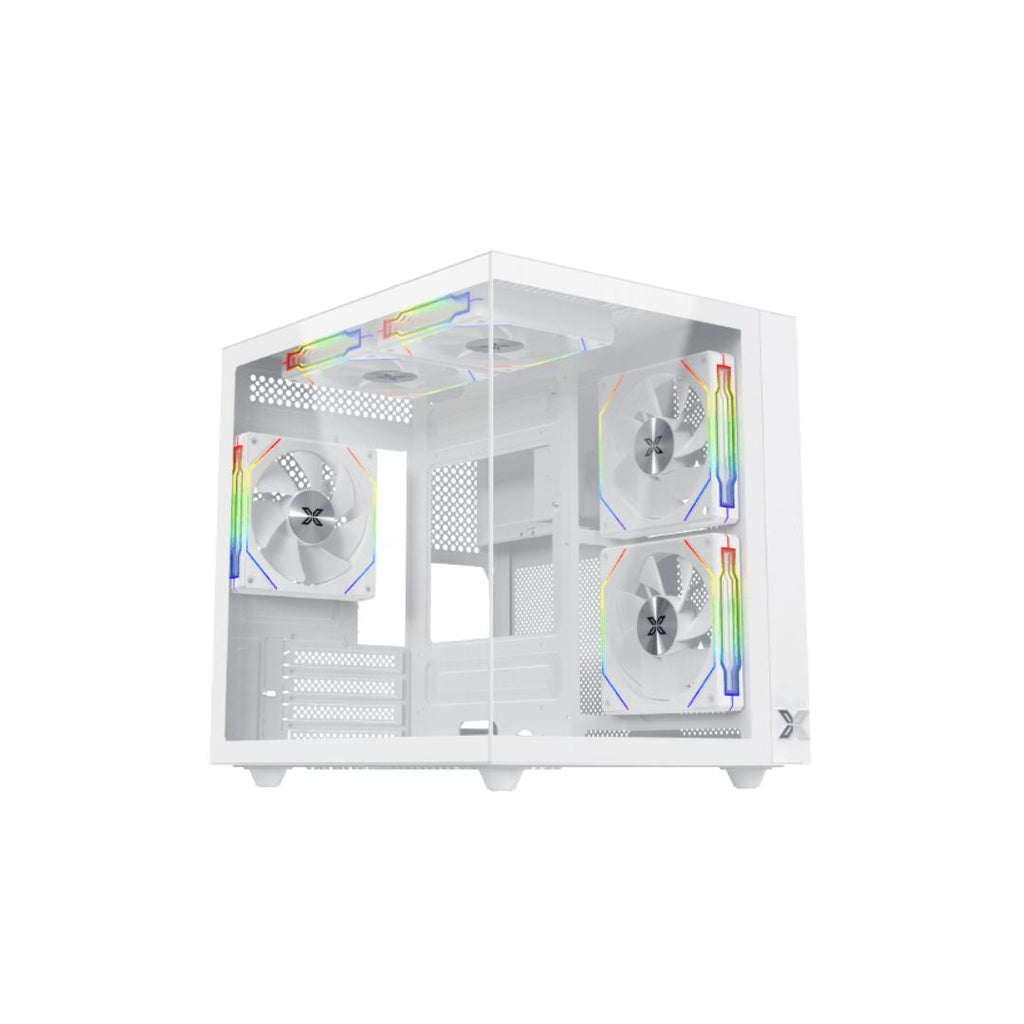 TJM Xigmatek Aqua M Lite Arctic Micro Tower Case - White