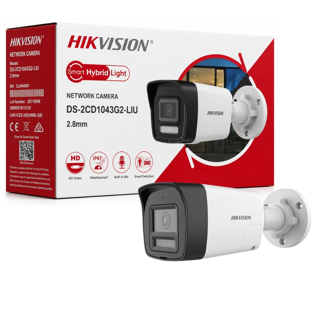 TJM HIKVISION 4mp(ip)  1080  DS-2CD1043G2-LIU Audio  2.8 mm Outdoor