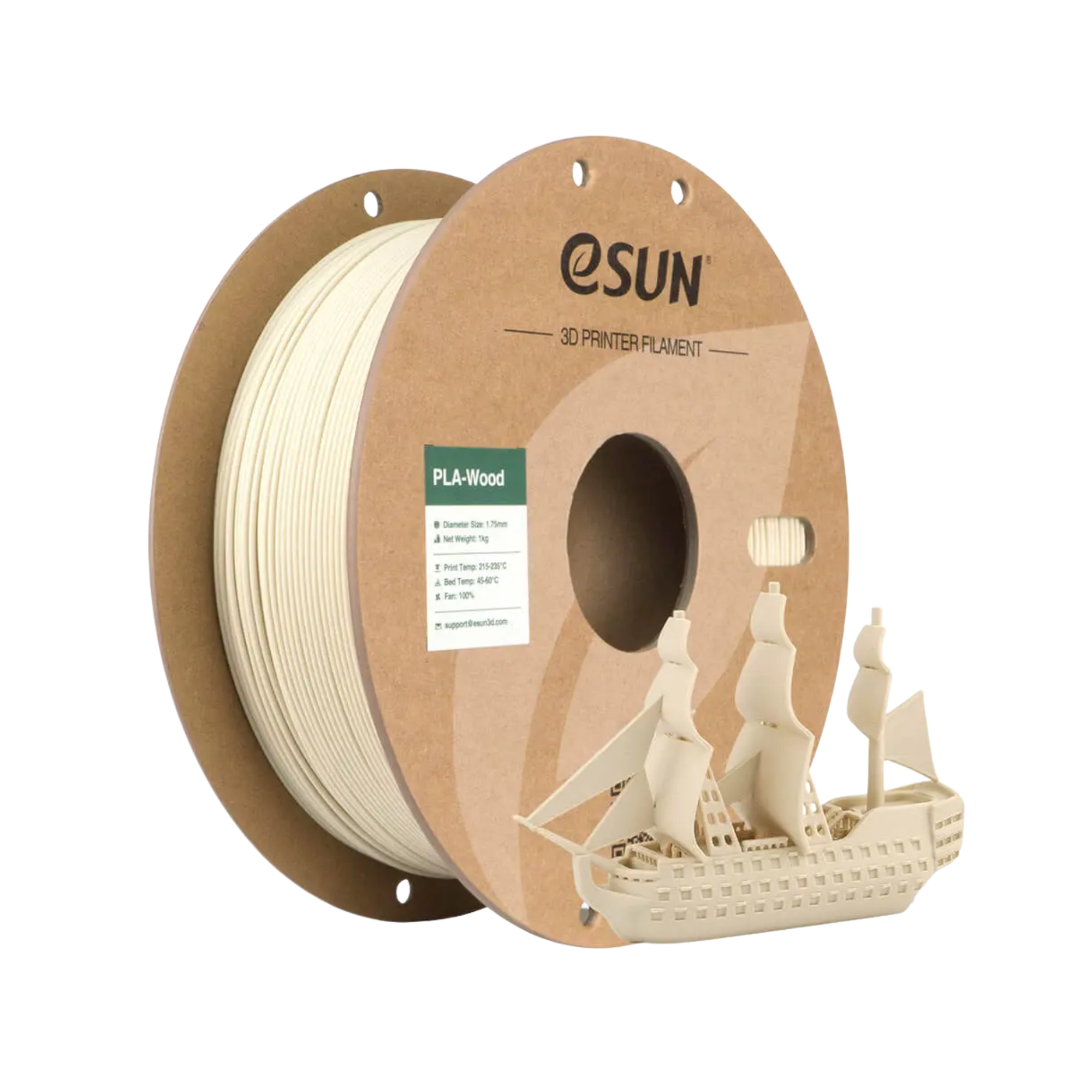 TJM Esun PLA-Wood 3D Printing Filament 1KG - Birch