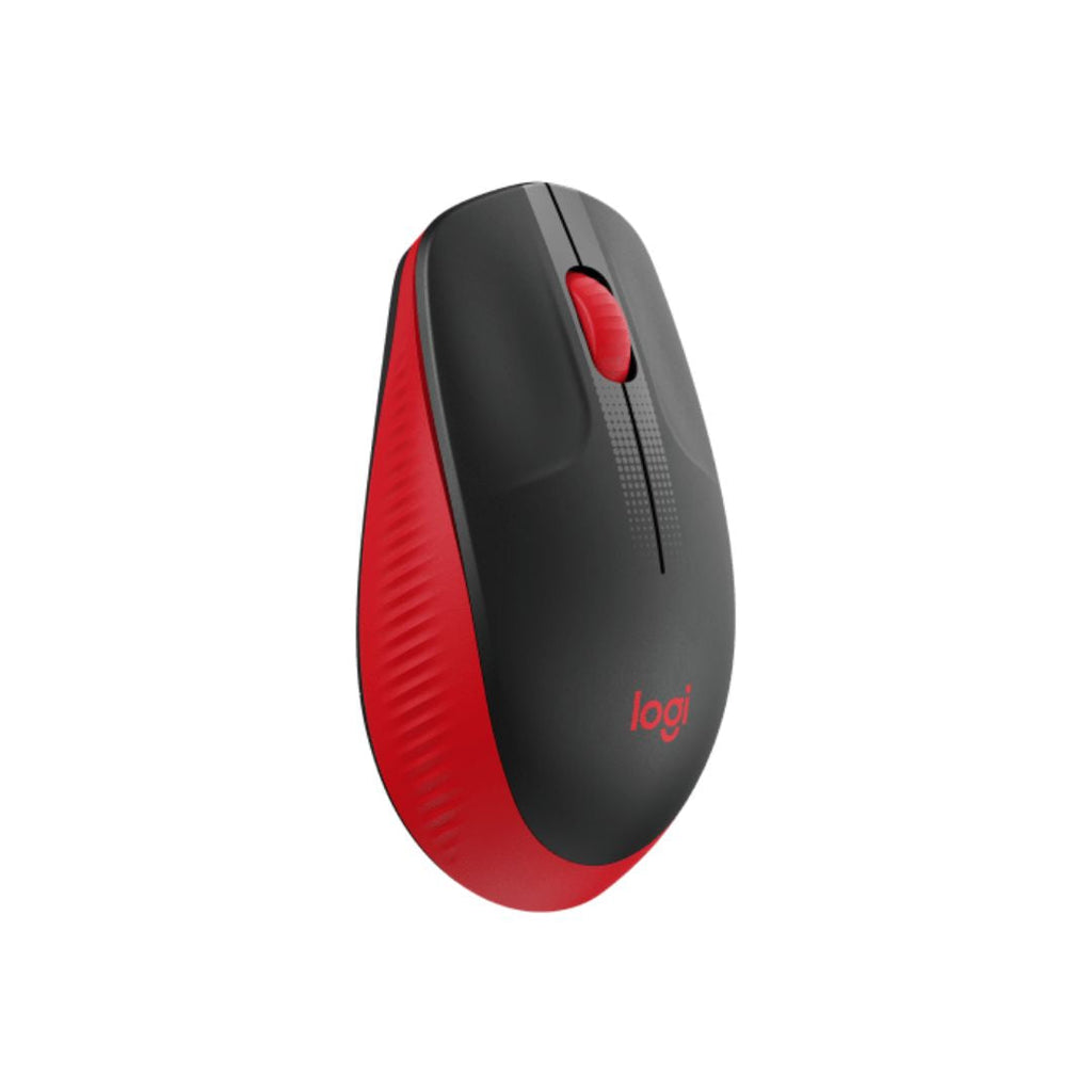 TJM Logitech M190 Full-Size Wireless Mouse - Red