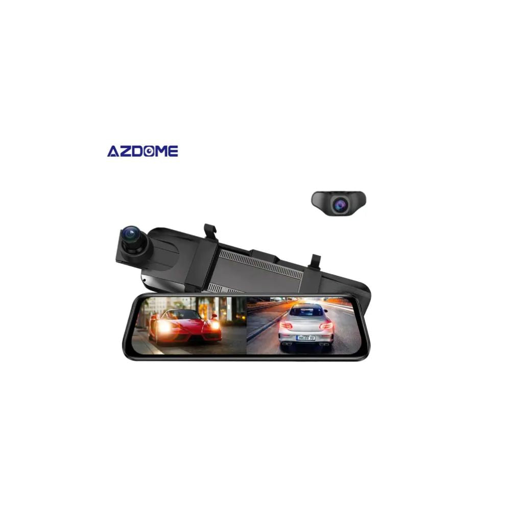 TJM AZDome AR09 4K 2CH Full Mirror Wifi Touch Dash Cam