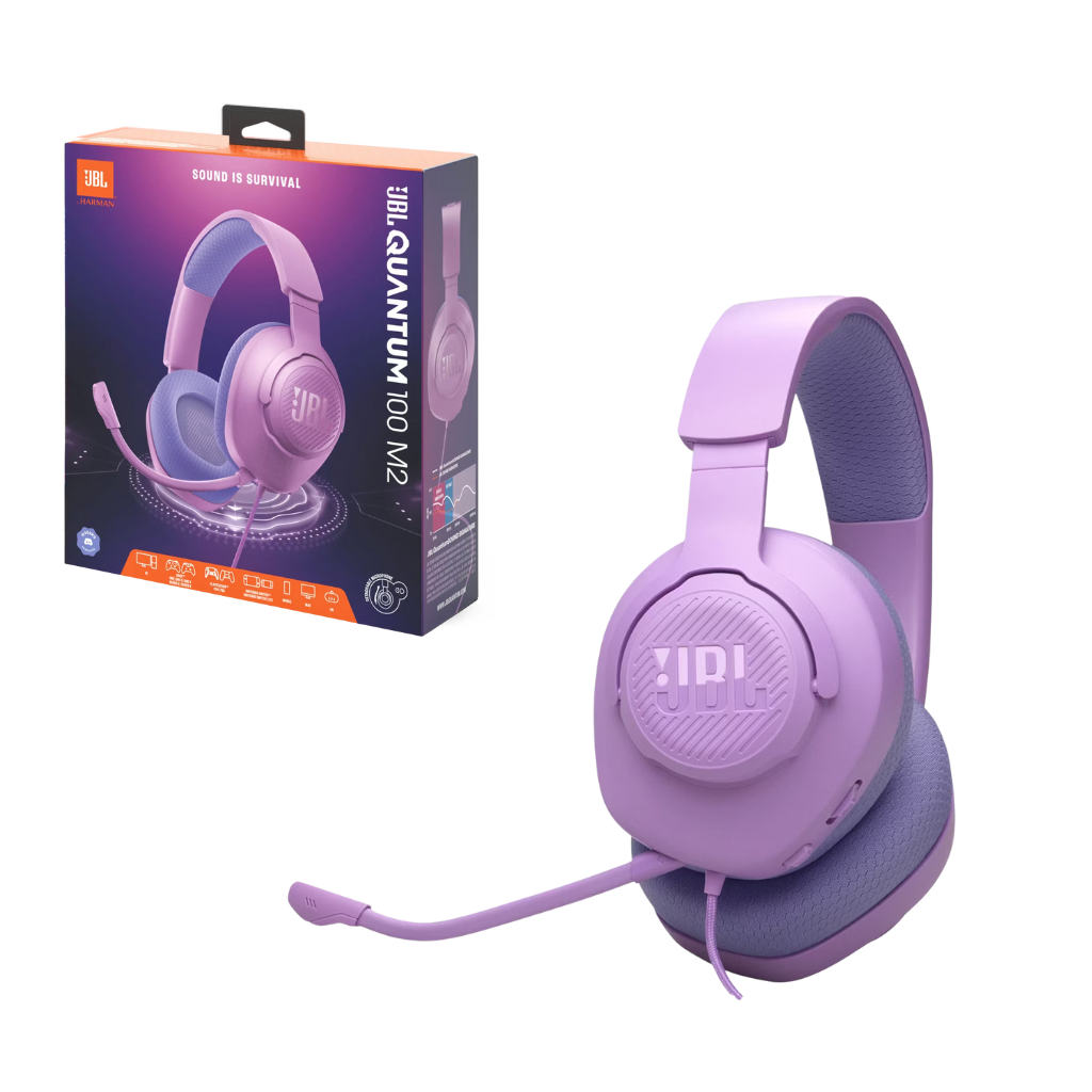 TJM JBL Quantum 100M2 Wired Gaming Headphones - Purple