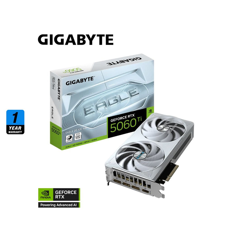 TJM Gigabyte GeForce RTX™ 5060 Ti EAGLE OC ICE 16GB