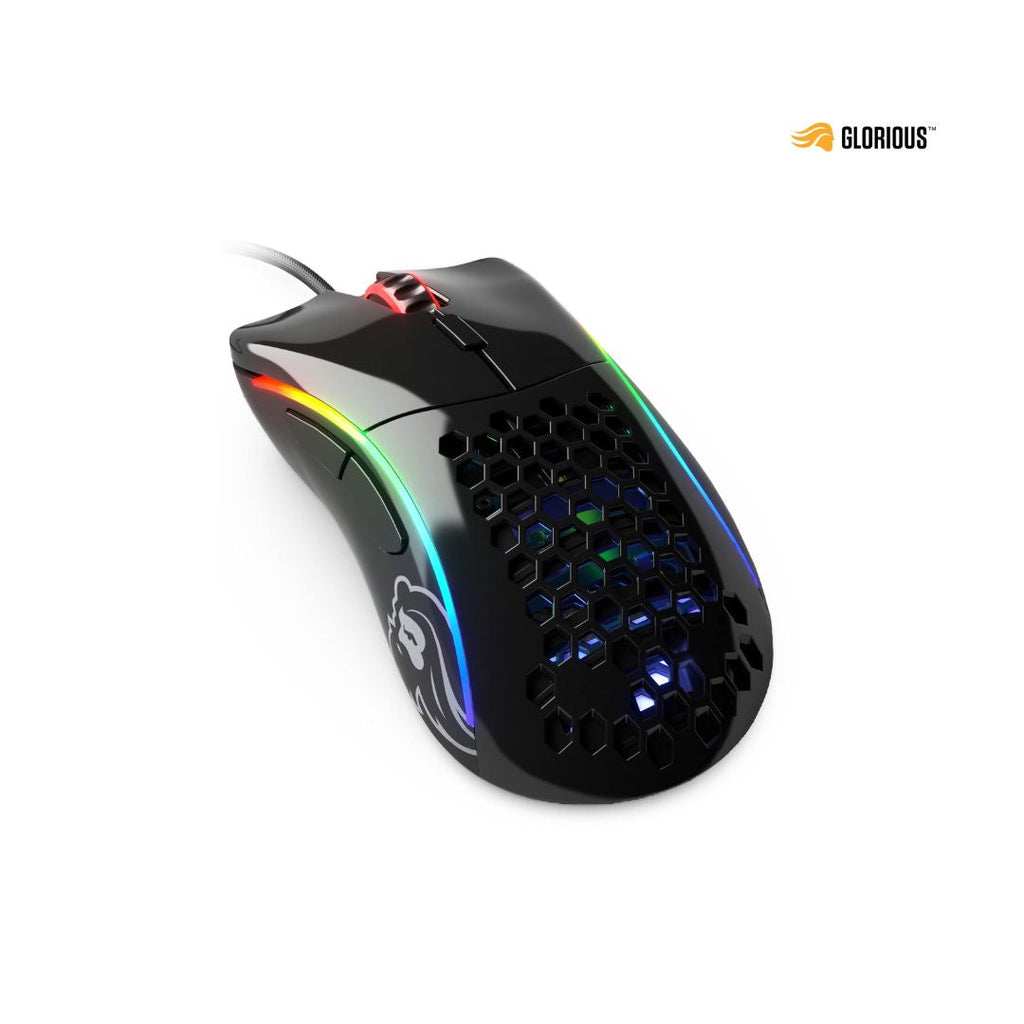 TJM Glorious Gaming Model D Wired Gaming Mouse - Glossy Black