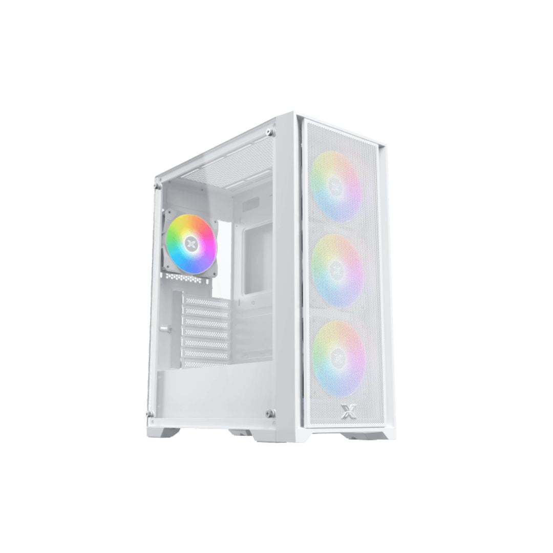 TJM Xigmatek Gaming X II RGB Arctic Mid Tower Case - White