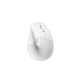 TJM Logitech Lift Vertical Ergonomic, Bluetooth, Wireless Mouse - White
