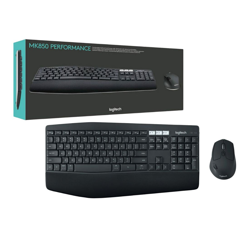 TJM Logitech MK850 Multi-Device Wireless Keyboard & Mouse Combo
