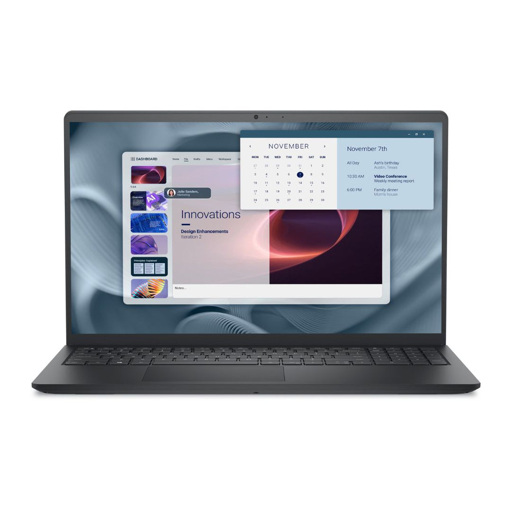 TJM Dell Pro 15 Essential PV15250 - (RPLU-006-P) Intel Core i7-1355U, RAM 8GB, SSD 512GB, Intel UHD Graphics, 15.6 Inch FHD IPS 120Hz, Carbon Black