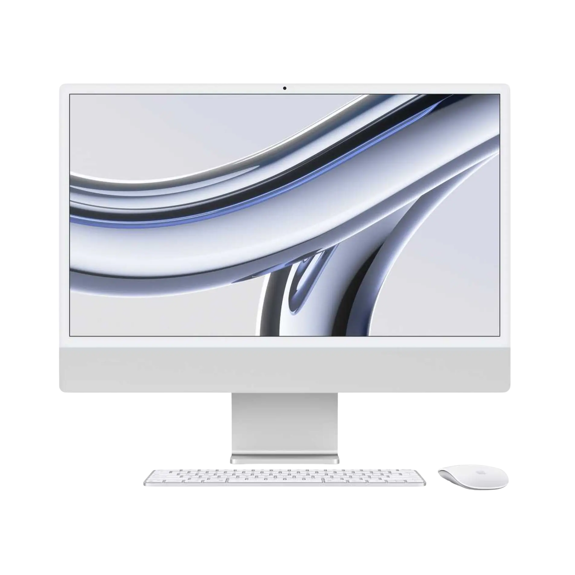 TJM Apple iMac 24 MQRK3AB/A - A2873, M3 (8 Core), RAM 8GB, SSD 512GB, GPU (10 Core), 24 Inch 4.5K Retina display, Silver