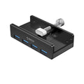 TJM ORICO Aluminum Alloy Clip-Type USB 3.0 HUB - 4 Ports - Model MH4PU-BK