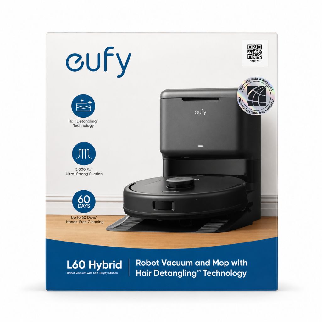 TJM Anker eufy L60 Hybrid Robot Vacuum with Self Empty Station - Black