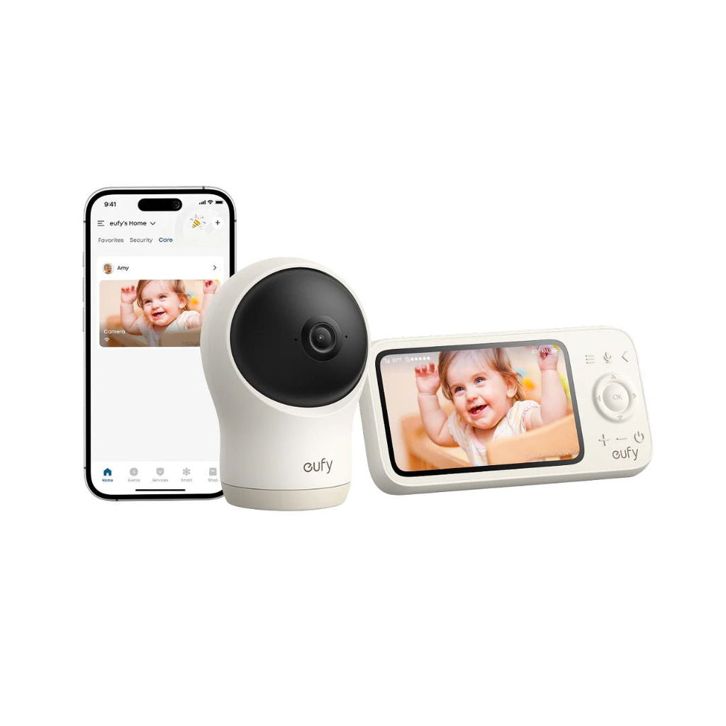 TJM eufy Baby Monitor C10 - 2K Pan-Tilt Camera, 4.5" Display