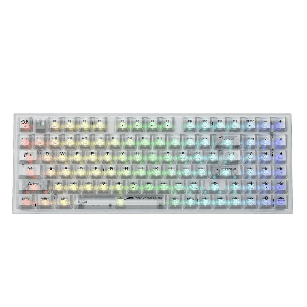 TJM Redragon IRELIA K658CT PRO RGB 90%, USB-C wired, BT , 2.4 GHz wireless Translucent Crystal Switch