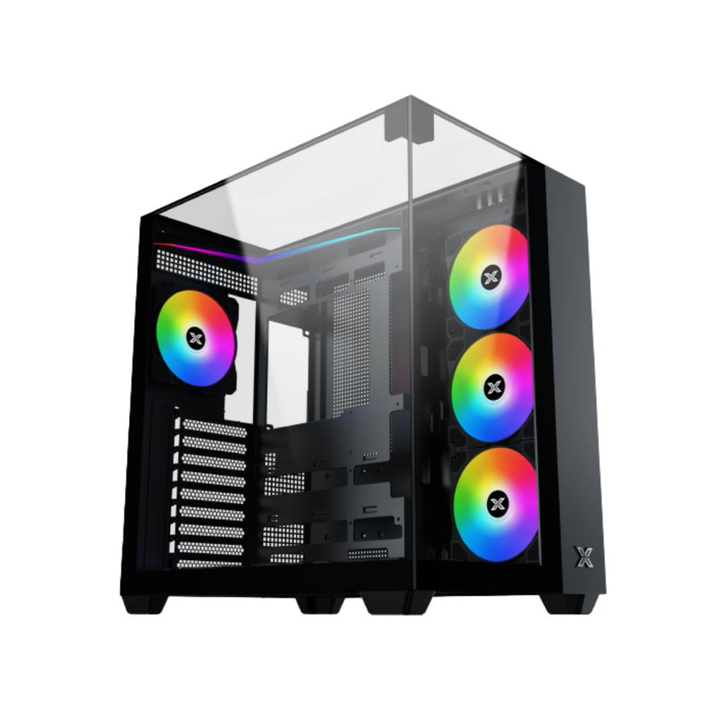 TJM Xigmatek Aqua V Mid Tower Case - Black