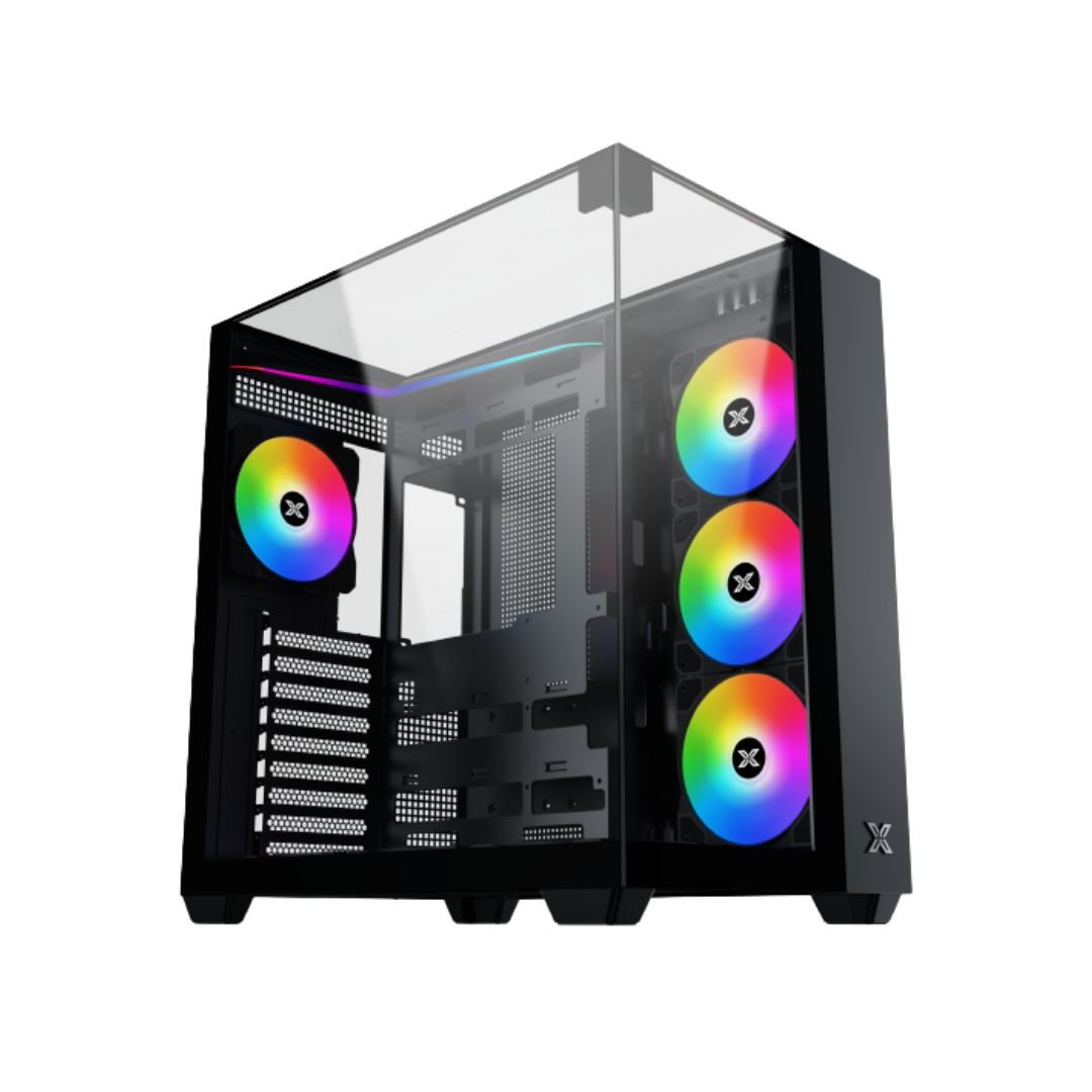 TJM Xigmatek Aqua V Mid Tower Case - Black