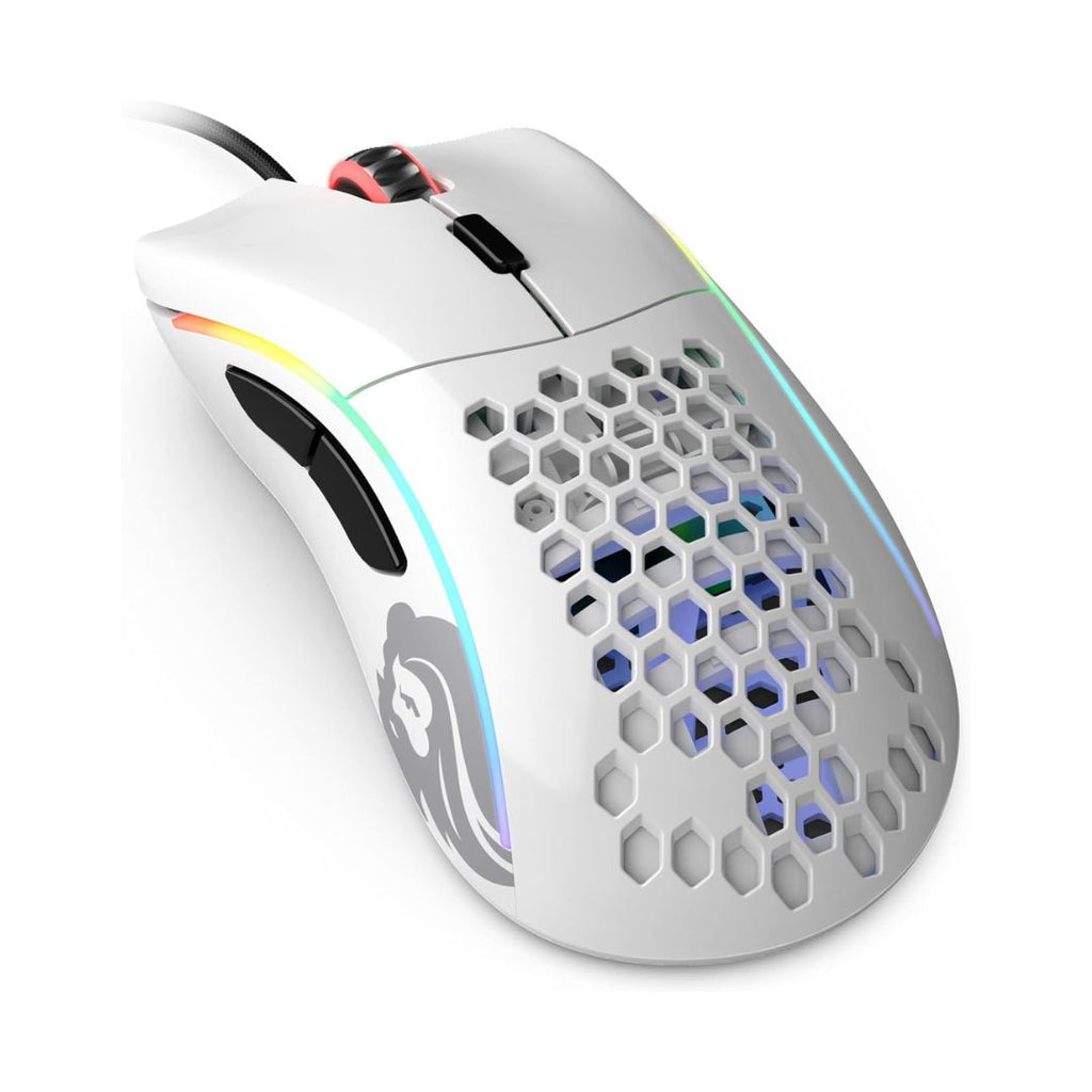 TJM Glorious Gaming Model D Minus Wired Gaming Mouse - Glossy White
