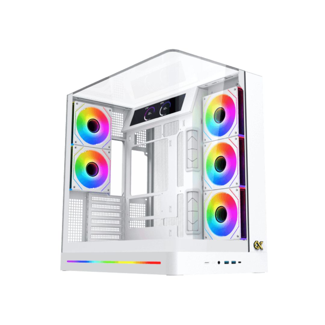 TJM Xigmatek Pano II Arctic Mid Tower Case - White