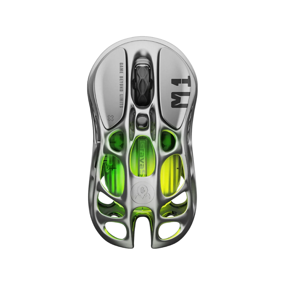 TJM GravaStar Mercury M1 Pro Gaming Mouse - Gunmetal Gray