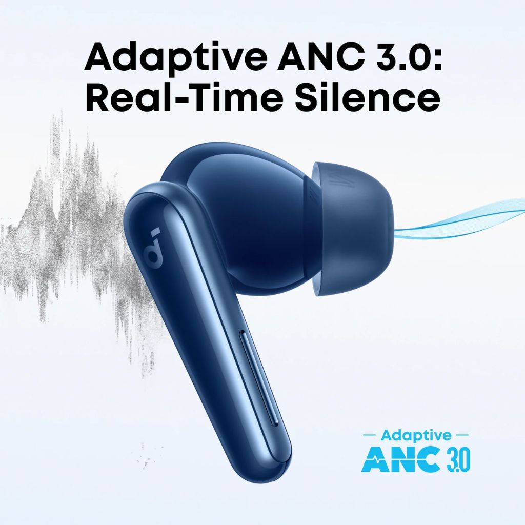 TJM Anker soundcore Liberty 5 Noise-Cancelling Earbuds - Blue