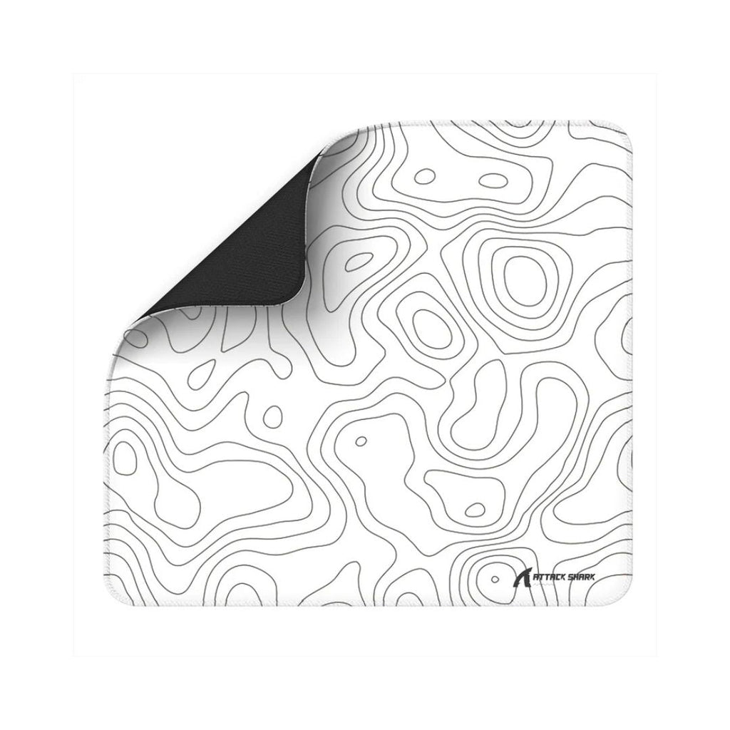 TJM ATTACK SHARK CM02 eSport Gaming Mousepad - White Contours