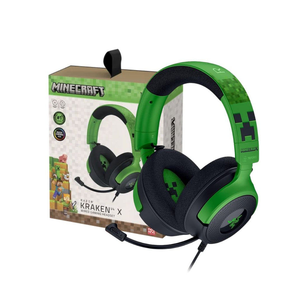 TJM Razer Kraken V4 X Gaming Headset - Minecraft Edition