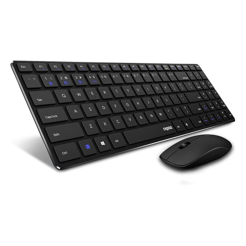 TJM Rapoo 9320M Wireless Keyboard and Mouse Combo Kit  - Black