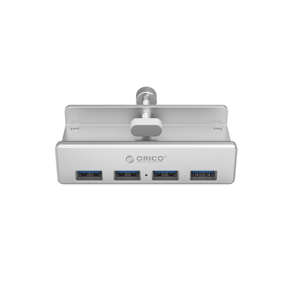 TJM ORICO Aluminum Alloy Clip-Type USB 3.0 HUB - 4 Ports - Model MH4PU-SV
