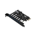 TJM ORICO USB 3.0 PCI-E Expansion Card - 7 Ports - Dual Chip - Model PVU3-7U
