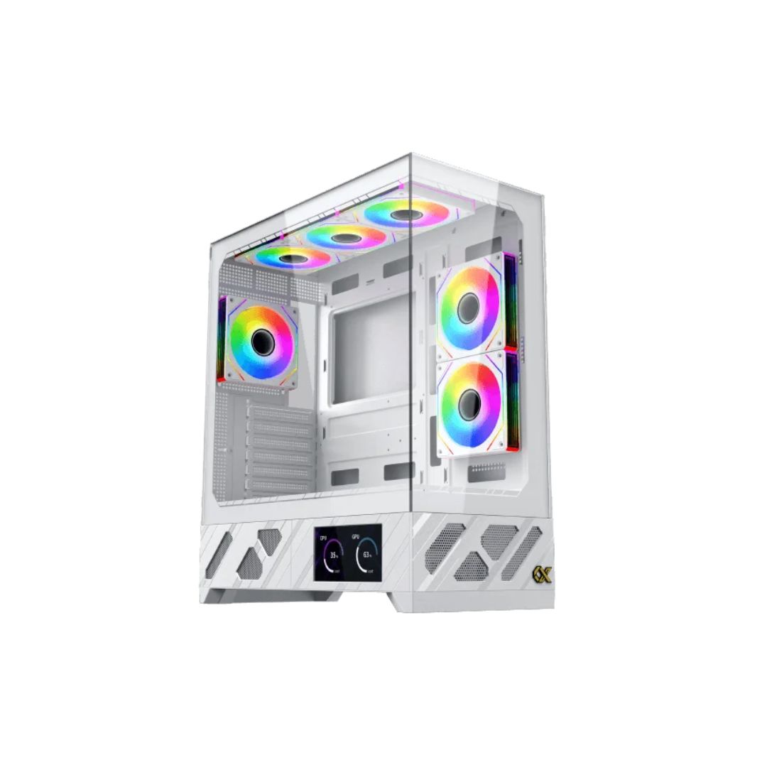 TJM Xigmatek Alphard Pro Arctic Mid Tower Case - White