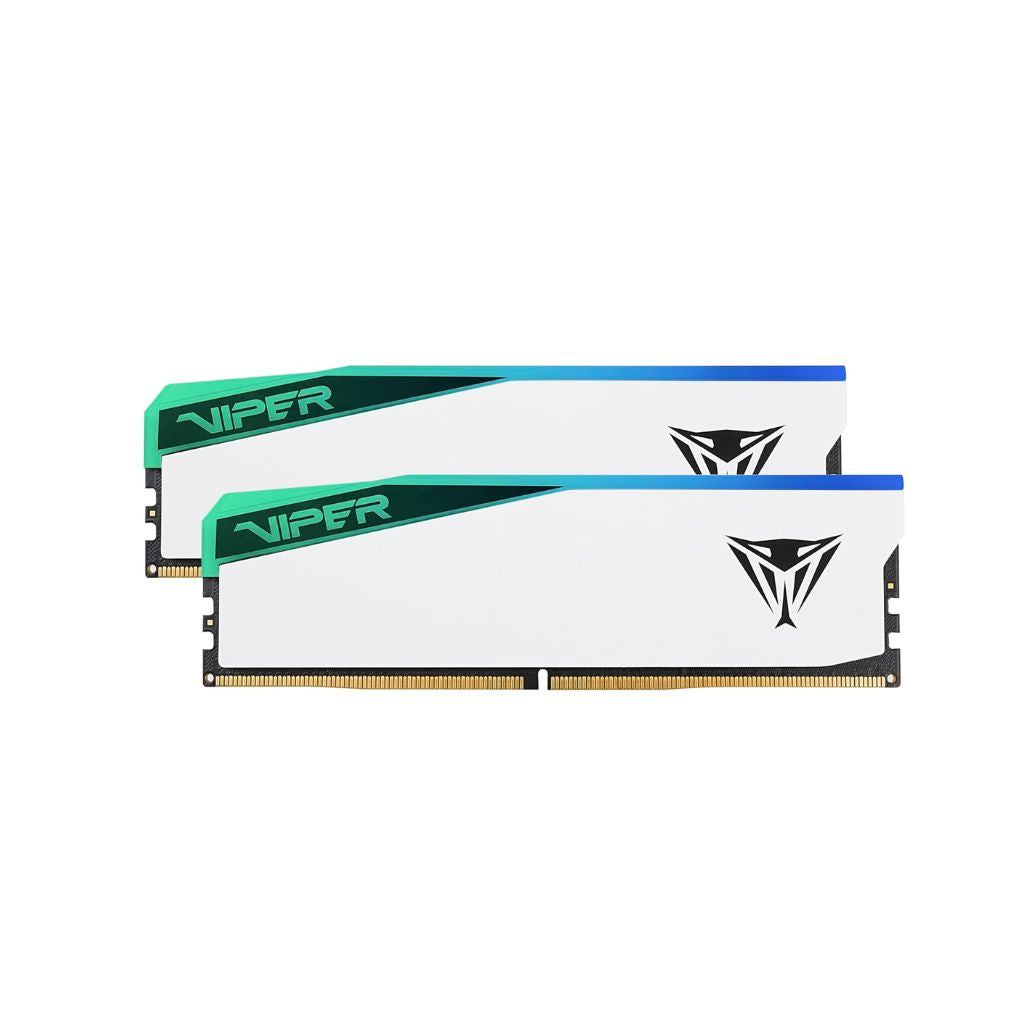 TJM Patriot Viper Elite 5 DDR5 RAM 32GB (2x16GB) 6000MHz RGB CL30 - White