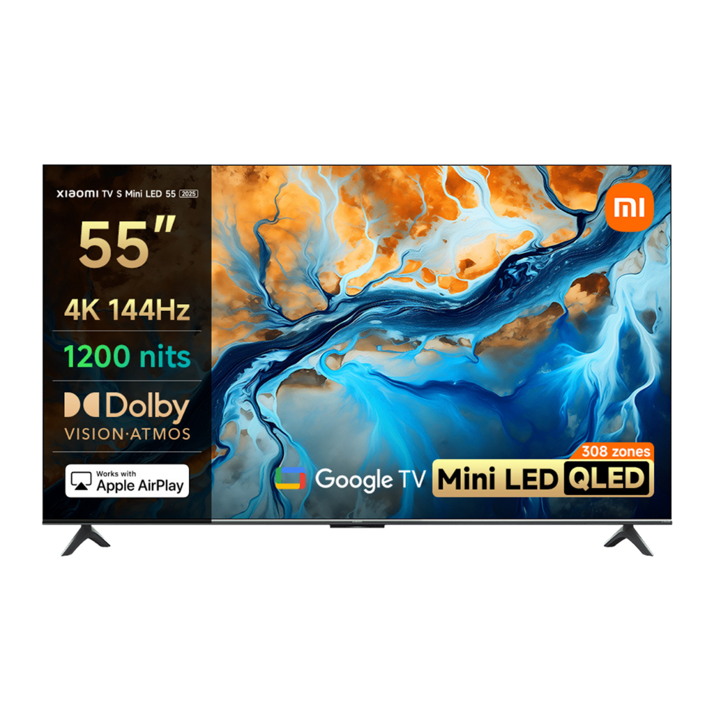 TJM Xiaomi TV S Mini LED 4K (3840 x 2160) 55 Inch 144Hz Smart