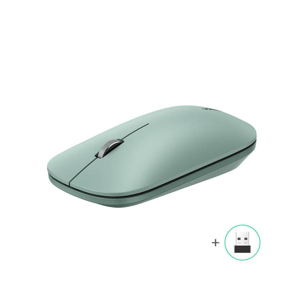 TJM UGREEN MU001 USB Optical Wireless Mouse - Green