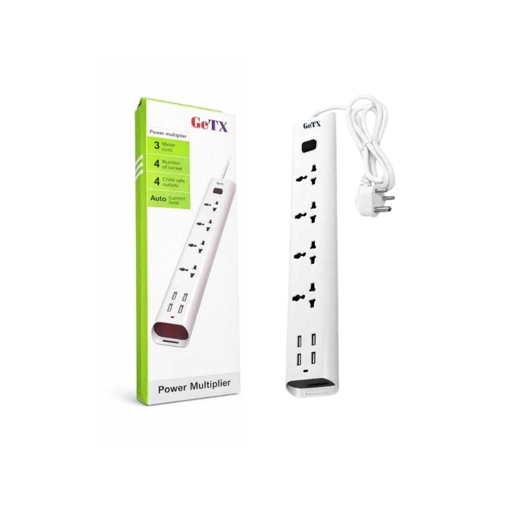 TJM GETX MTS-160 Power Strip - 4 USB Ports