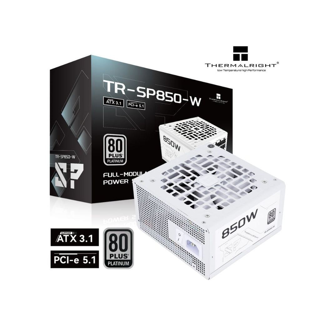 TJM Thermalright SP850-W 850W 80+ Platinum Power Supply, White