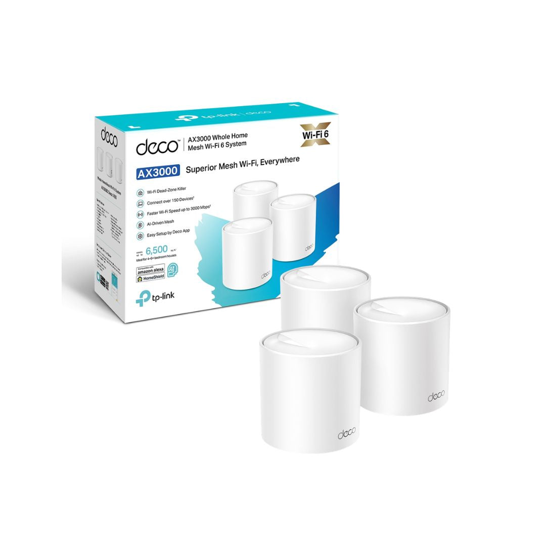 TJM TP-Link Deco X50 AX3000 Whole Home Mesh Wi-Fi 6 System 3-Pack