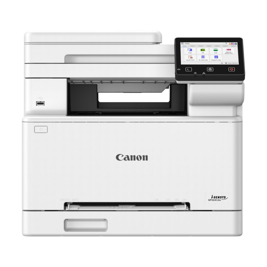 TJM Canon i-SENSYS MF664Cdw Wi-Fi, Colour All-in-1 Laser Printer (Print, Copy, Scan)