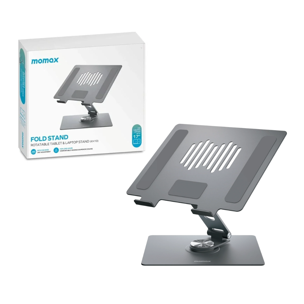 TJM Momax KH10E Fold Rotating Laptop Stand Up to 17 Inch