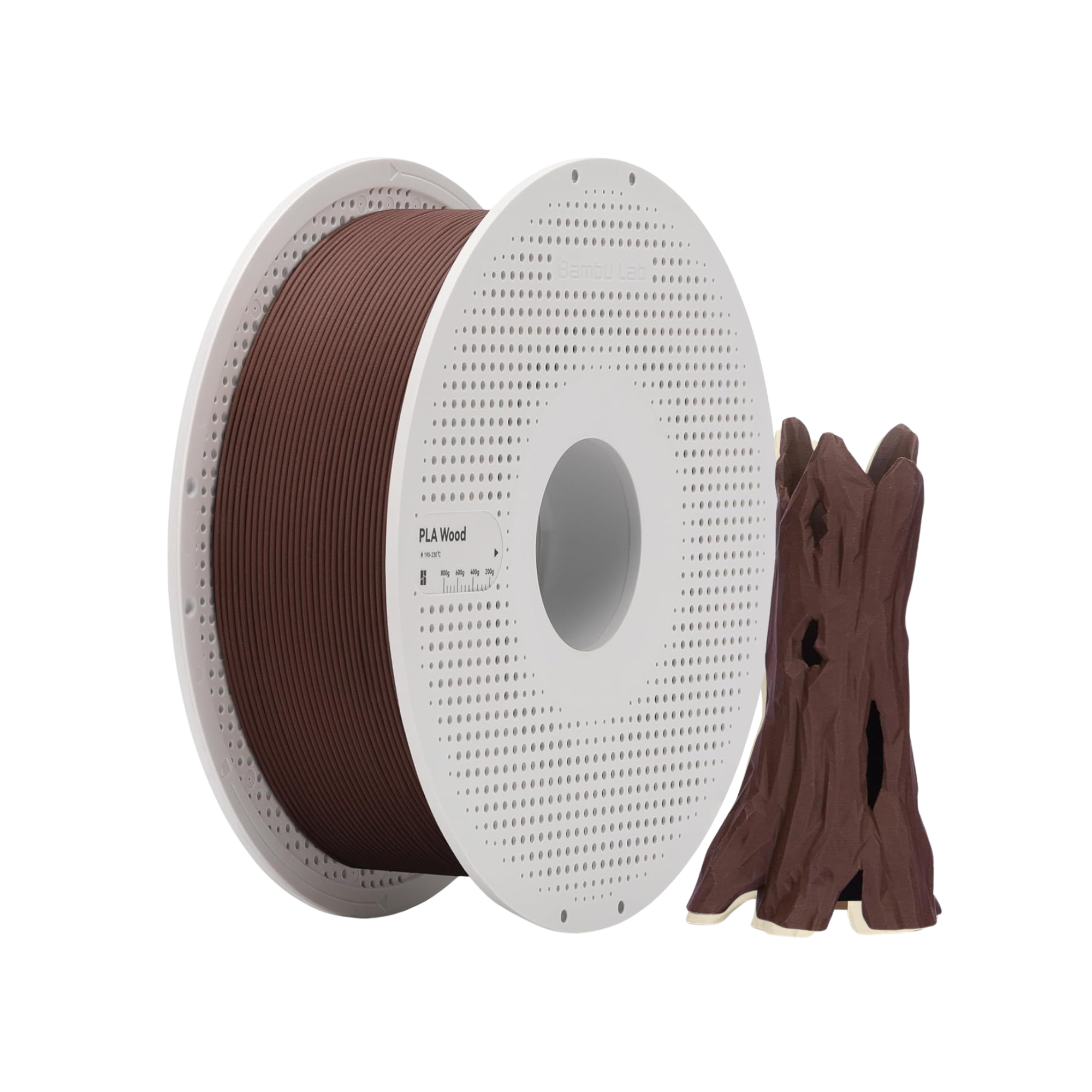 TJM Bambu Lab PLA Wood 3D Printing Filament 1KG - Wood Rosewood