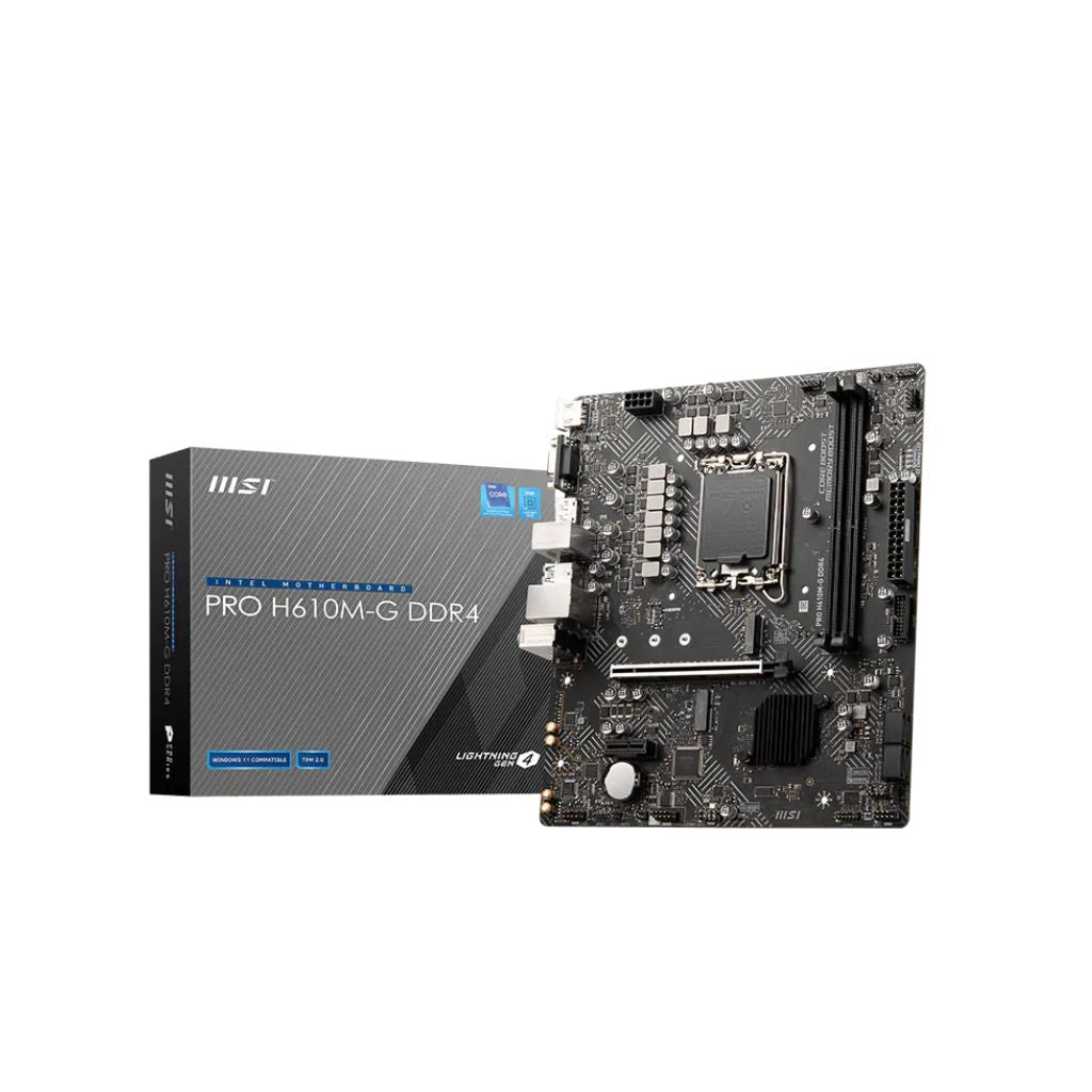 TJM MB MSI PRO H610M-G D4 Motherboard