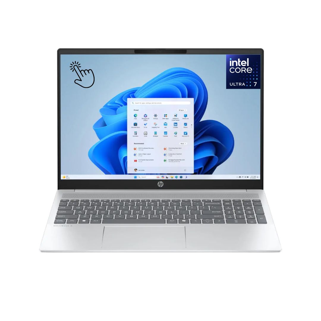 TJM HP OmniBook 5 16-AF1017WM, Ultra 7-255U, RAM 16GB, SSD 1TB, Intel Graphics, 16 Inch WUXGA IPS Touch, Silver