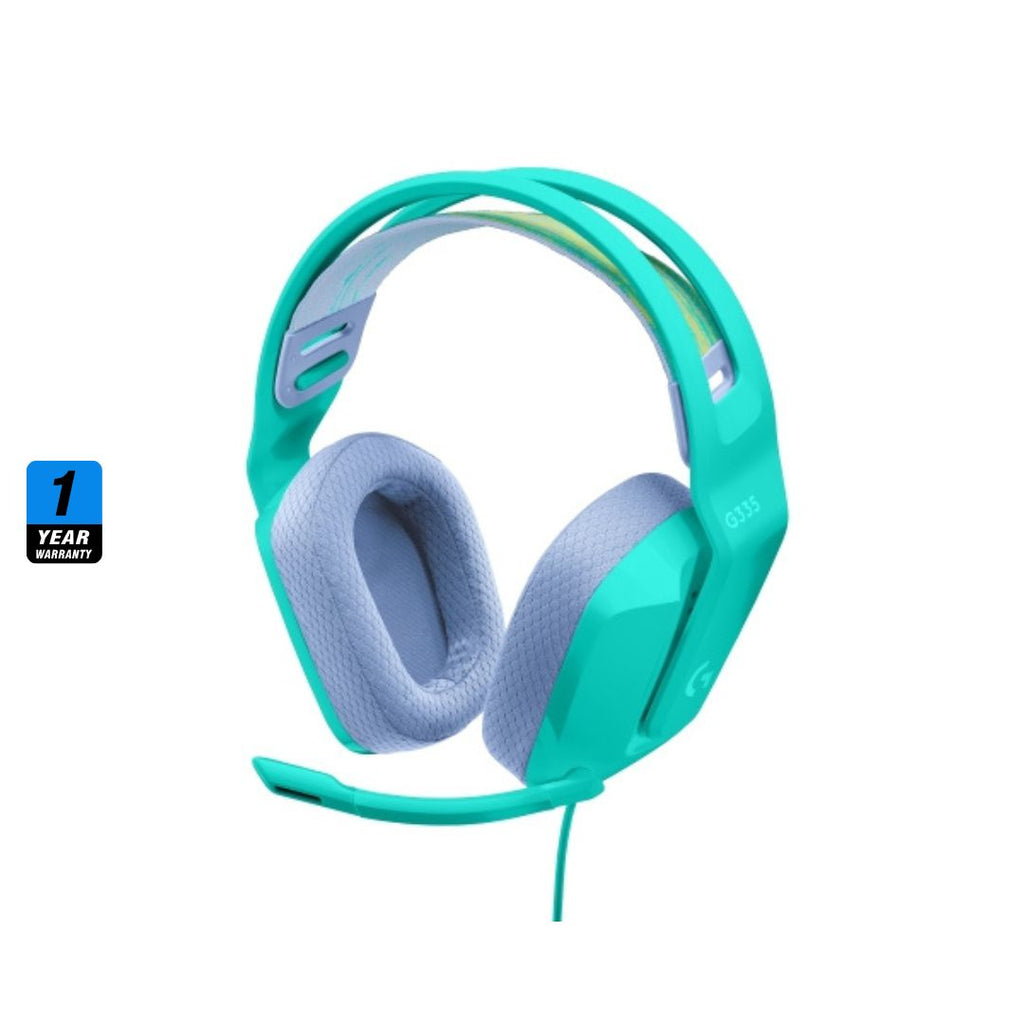 TJM Logitech G335 Wired Gaming Headset - Mint