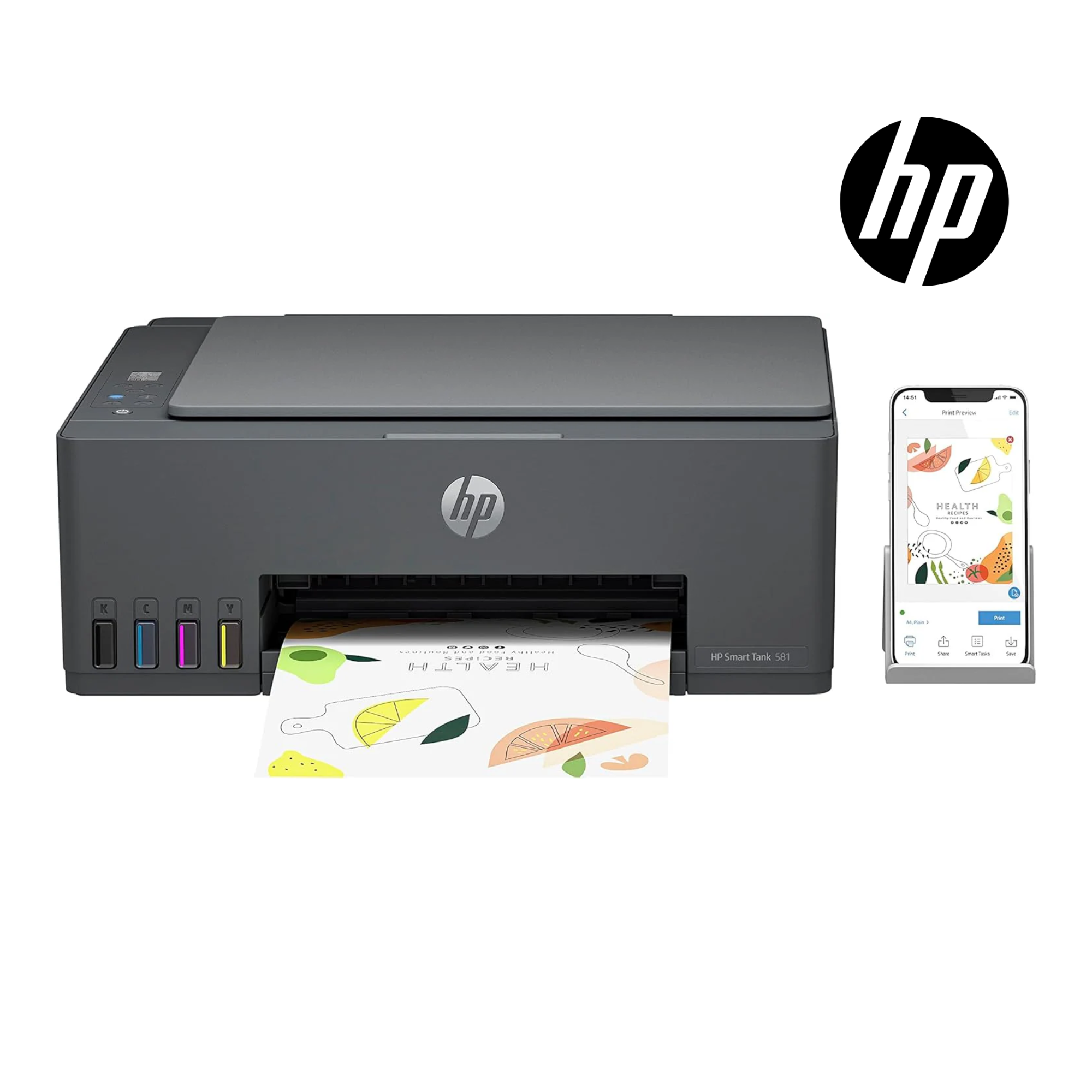TJM HP Smart Tank 581 Wireless All In One Printer
