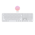 TJM Apple Magic MXK73LL/A Keyboard with Touch ID and Numeric Keypad (US English) - White Keys