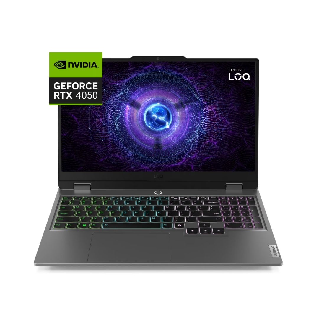 TJM Lenovo LOQ 15IRX9 - (71PS) Intel Core i7-13650HX, RAM 16GB, SSD 512GB, RTX 4050 6GB, 15.6 Inch Inch FHD IPS 144Hz, Luna Grey