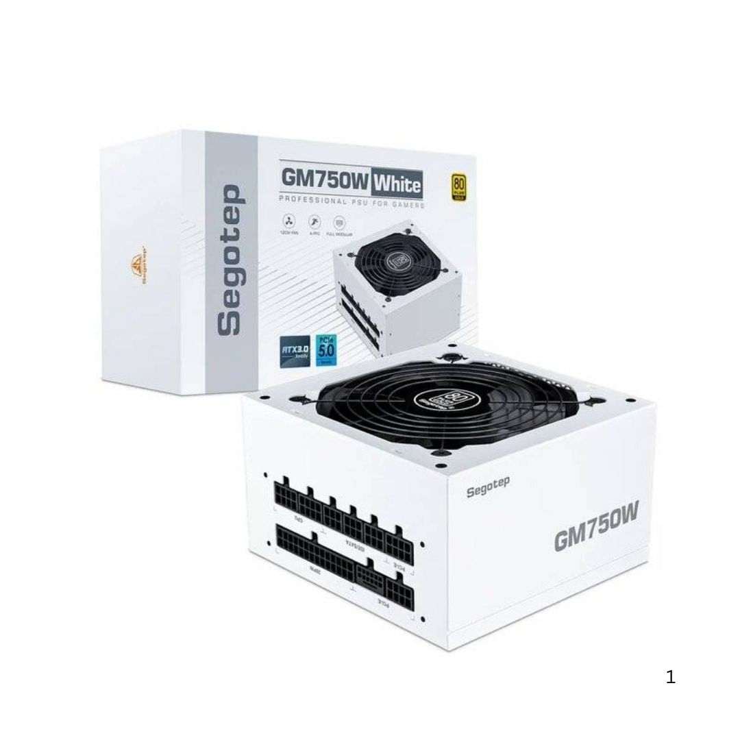 TJM Segotep GM750W 750W Gold Full Modular - White