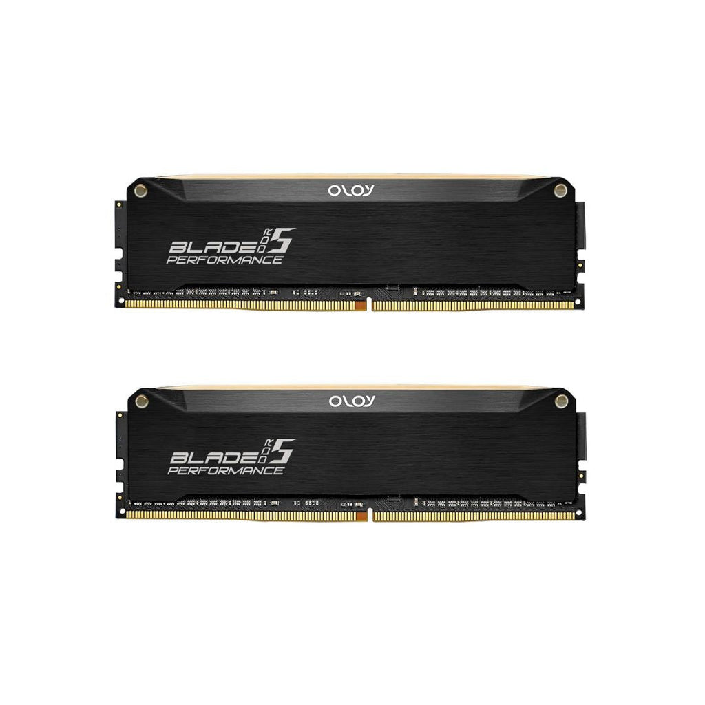 TJM OLOy DDR5 RAM 32GB (2x16GB) Black Hairline Blade RGB 5600MHz CL40